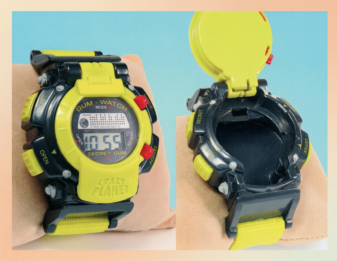 Crazy Planet Gum-Watch: Die Zeit des Geschmacks! Ein Style-Statement der 00er.