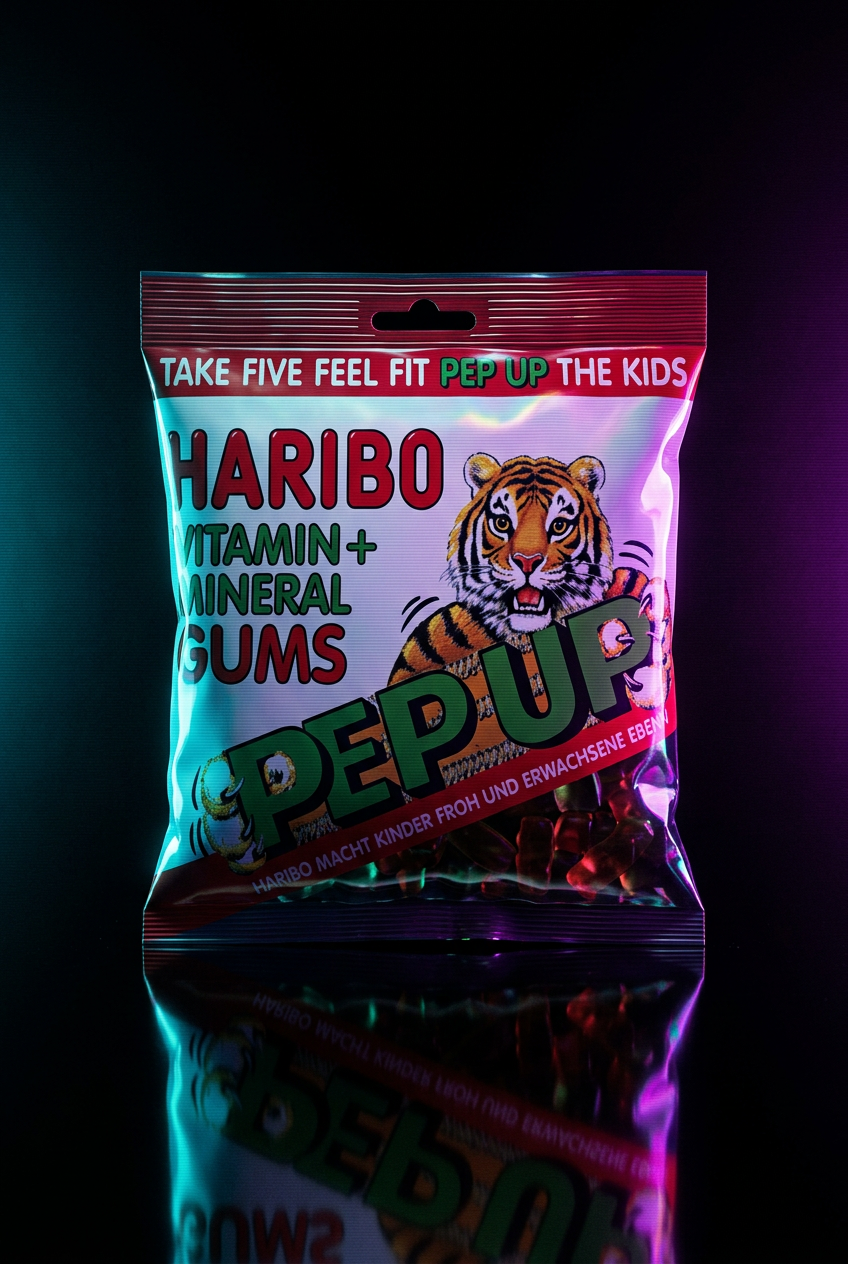 Tigerstarke Gummibärchen-Power: Haribo Pep Up – Vitamine für die Naschkatze!